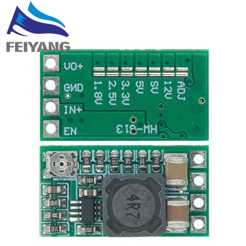 Mini DC-DC 12-24V To 5V 3A Step Down Power Supply Module Voltage Buck Converter Adjustable 97.5% 1.8V 2.5V 3.3V 5V 9V 12V