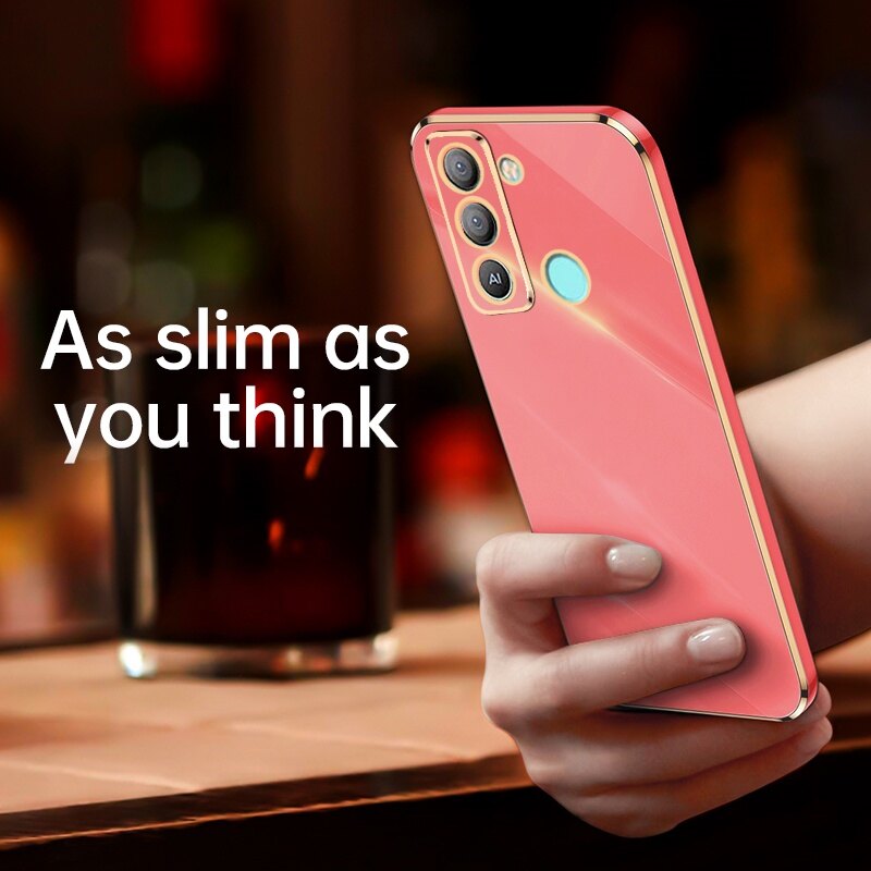 Tecno Ốp POP 5 Lte Ốp Lưng Mạ Điện Silicon Mềm Chống Sốc Ốp Điện Thoại Tecno POP5 Lte