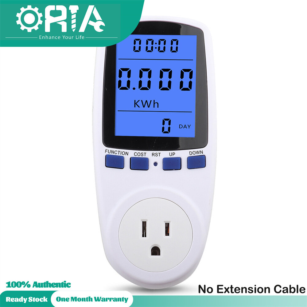 ORIA Power Meter Socket Smart US Plug Energy Meter Power Consumption