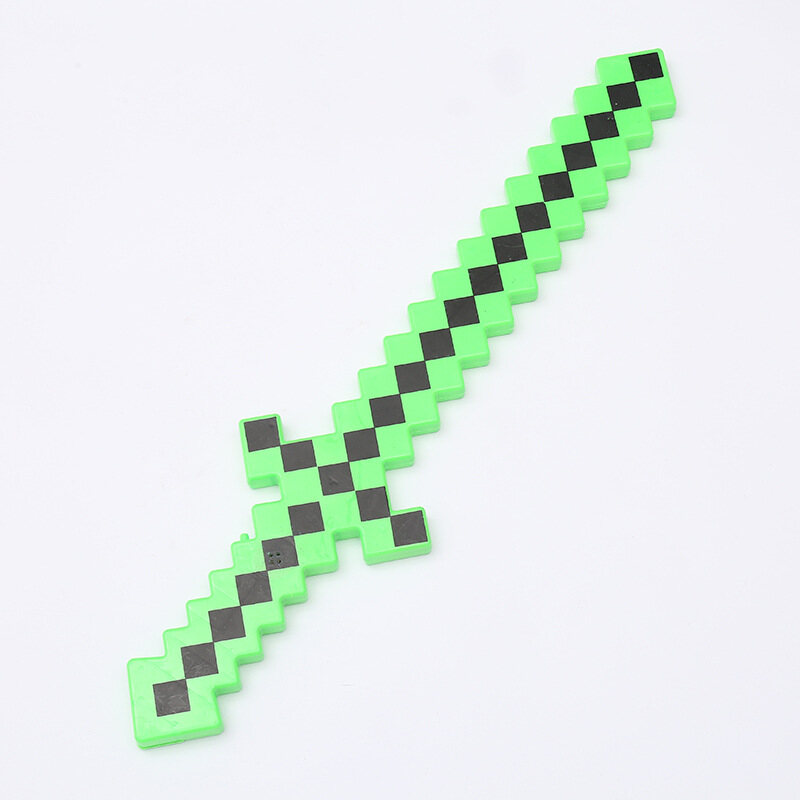 62CM Tools Minecraft Toys LED flashing sword Arrow Pickaxe Set Diamonds ...