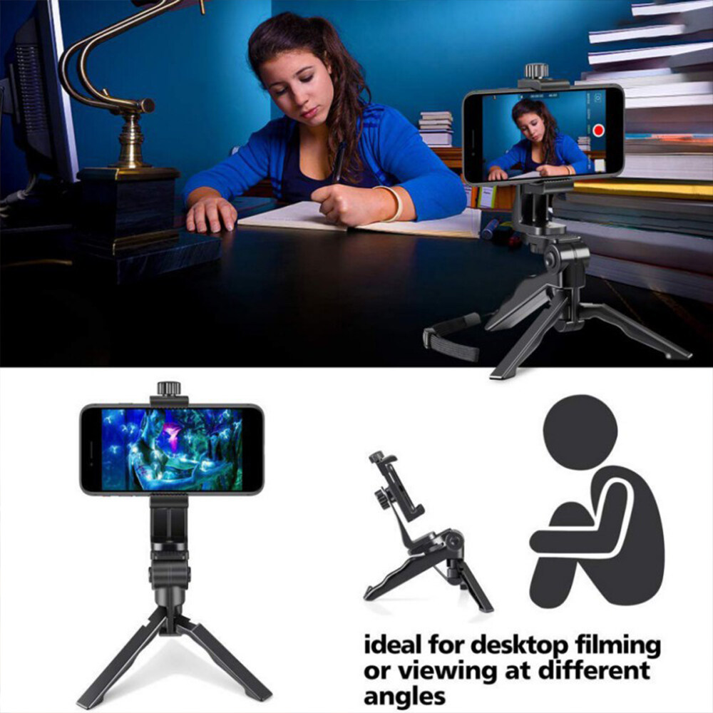 Gậy Chống Rung Cho Điện Thoại Giá Đỡ Xoay 360 Độ Gậy Tự Sướng Mini Để Bàn Giá Đỡ Điện Thoại Di Động Thông Dụng Giá Đỡ Ba Chân