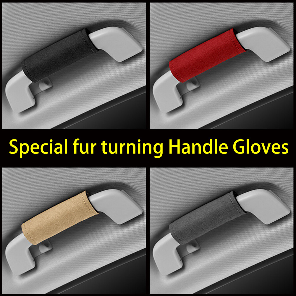 BC Universal Car Roof Armrest Pull Cover Handle Gloves Auto Safety Ceiling Handle Gloves Protective Pad Covers Protection Auto Interior Accessories