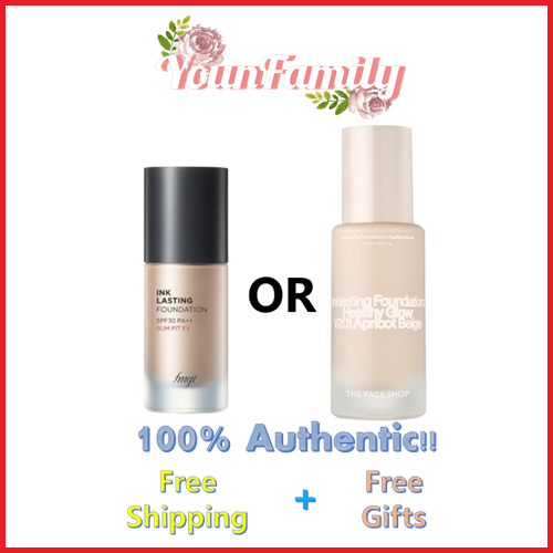 [The FACE Shop] Ink Lasting Foundation Glow SPF30 PA++ 30ml