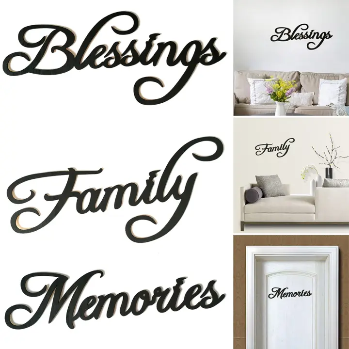 Family Memories Blessings English Letters Bar Office Engagement Hotel Diy Living Room Wall Hanging Home Decor Black Bedroom Handcrafts Wooden Words Sign Lazada Singapore - Family Sign Wall Decor Family Memories Blessings English Letters Bar Office Engagement Hotel Diy Living Room Wall Hanging Home Decor Black Bedroom Handcrafts Wooden Words Sign Lazada Singapore - Family Sign Wall Decor