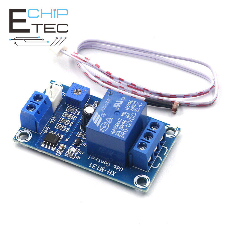 1PCS/2PCS Detection sensor brightness XH-M131 DC 5V light control switch 10A photoresistor relay module automatic control module