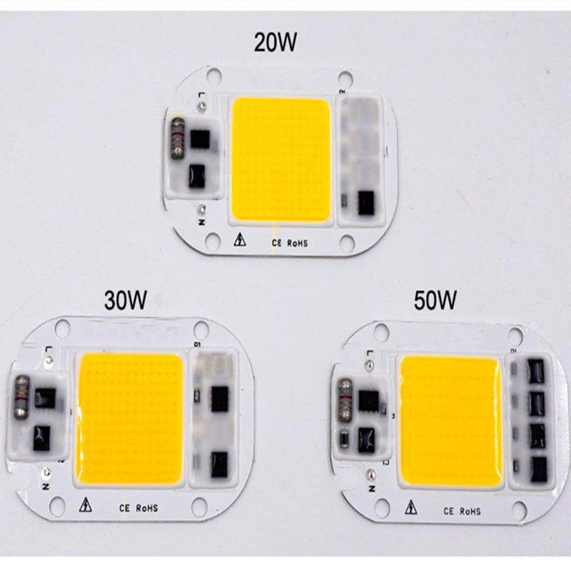 AC 220V 20W/30W/50W Free Driver High Pressure LED Chip COB Light Source