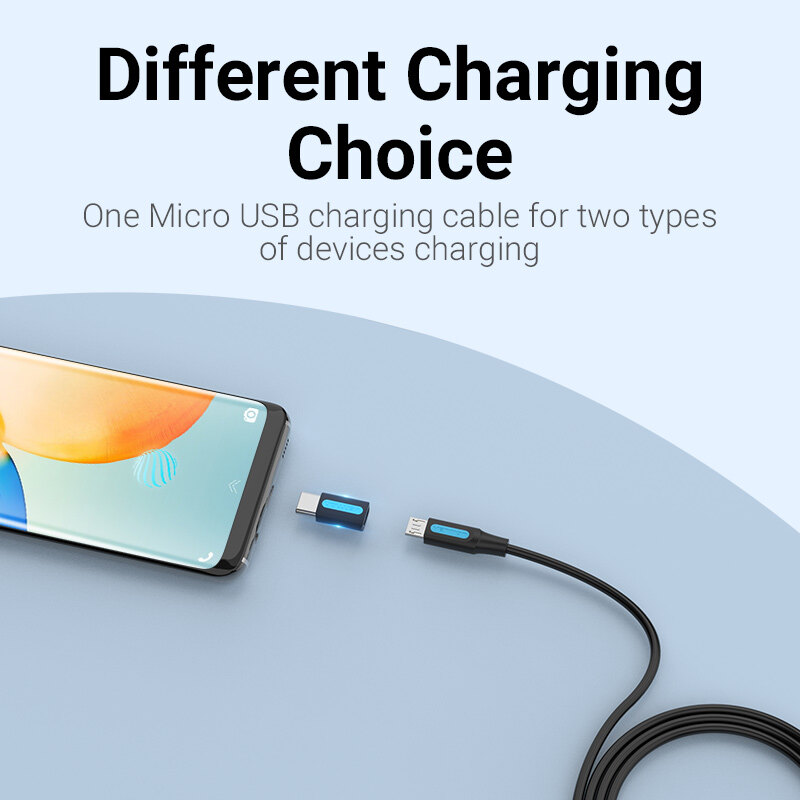 Vention Type C to Micro USB Adapter Type C Male to Micro USB Female Converter Type C Adapter For Samsung S9 Huawei Xiaomi One Plus LG USB C Adapter