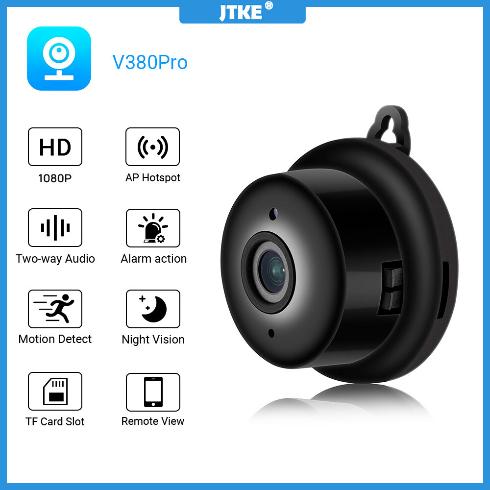 V380 Camera Wifi Mini HD 1080P Giám Sát Hành Động Cảnh Báo Âm Thanh Hai Chiều Phát Hiện Chuyển Động...
