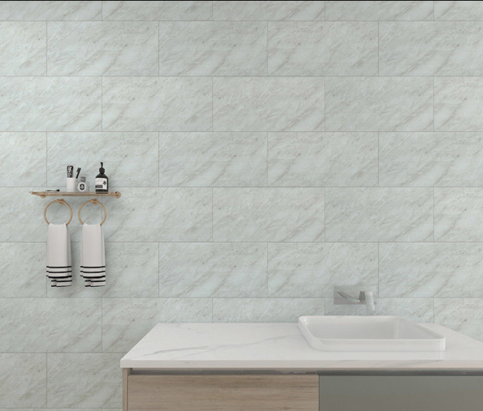 TUYI Shop 5PCS-Bathroom Tile Sticker Wall Marble Decoration Living Room Oil-proof Kitchen 3D Waterproof Wall Sticker Wallpaper Self-adhesive