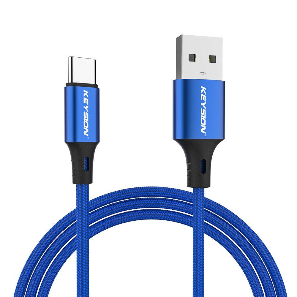 KEYSION USB Type C Cable for Samsung S24 S23 S22 3A Fast USB Charging Type-C Charger Data Cable for Redmi Note 13 Pro USB-C Cabo Wire