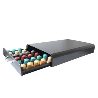 Premium Nespresso Capsule Drawer Holder Dispenser Storage Rack