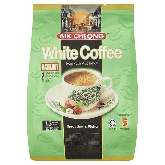 Aik Cheong Hazelnut Flavour 4 in 1 Instant White Coffee Creamer Sugar