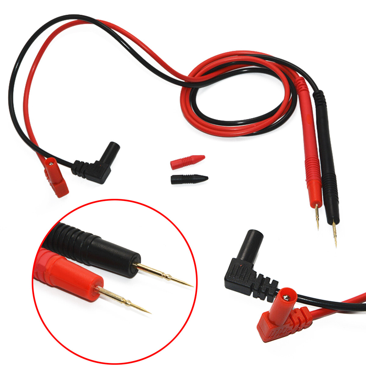 Bokali 1 cặp đồng hồ vạn năng smd 1000v 10a, meter đầu dò cáp dẫn thử nghiệm kim sắc bằng đồng