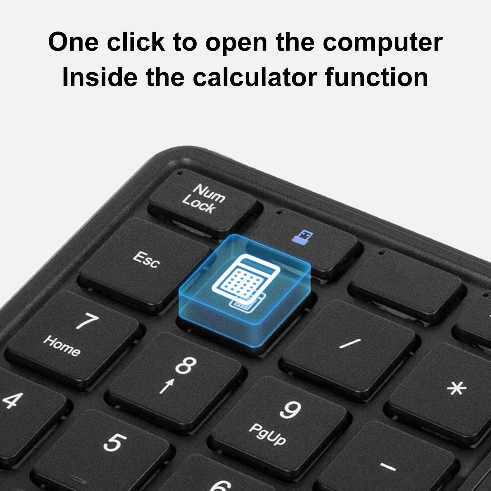 Numeric Keyboard 2.4GHz Wireless Bluetooth-compatible Dual Modes Touchpad Type-C Charging Keyboard Computer Accessories Mini Keyboard Dual