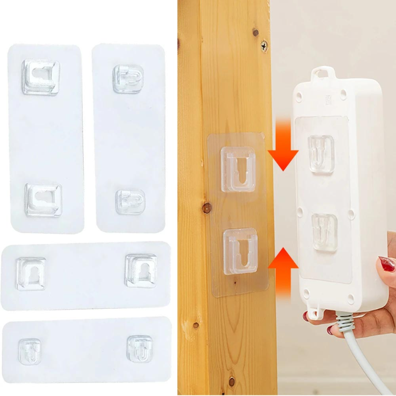 Giá Đỡ Móc Treo Tường Gắn Tường Chắc Chắn Hai Mặt Dính Ổ Cắm Điện Để Bàn Giá Đỡ Túi Sắp Xếp Phòng Tắm Cho Nhà Bếp