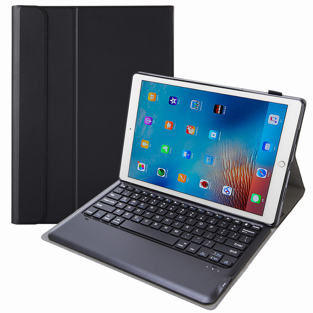 For ipad pro 12.9 inch 1st/2nd gen keyboard case , slim auto sleep/wake stand case with detachable keyboard for ipad pro 12.9 inch 2017/2015