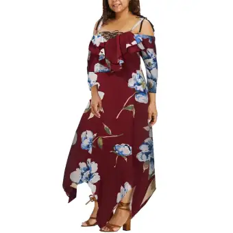 flowing floral dress