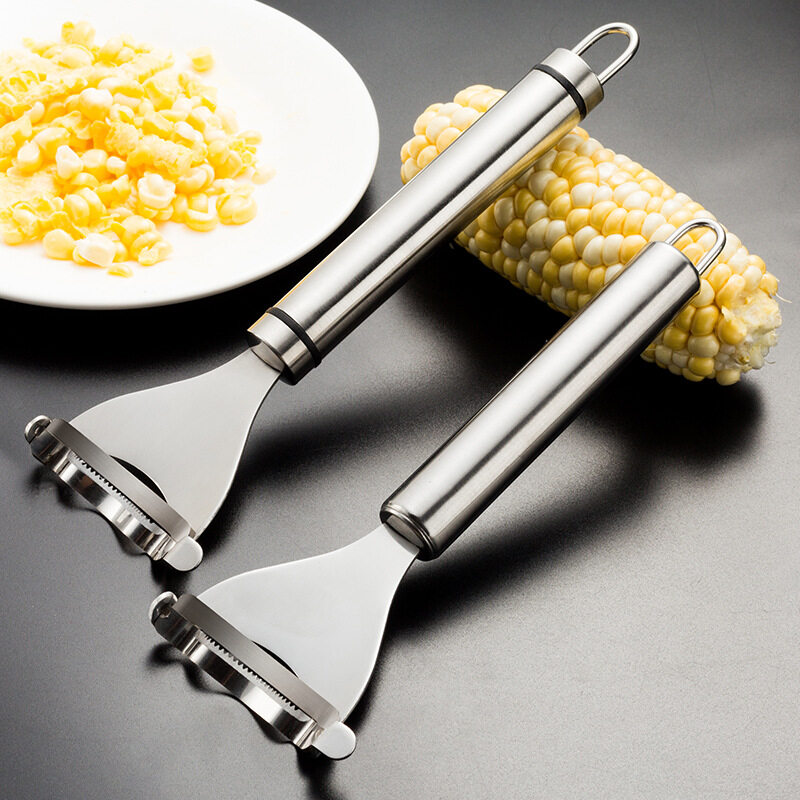 Stainless Steel Corn Stripper Corns Threshing Corn Thresher Stripper Peeler Corn Kerneler Peeler Fruit Vegetable Kitchen Gadgets