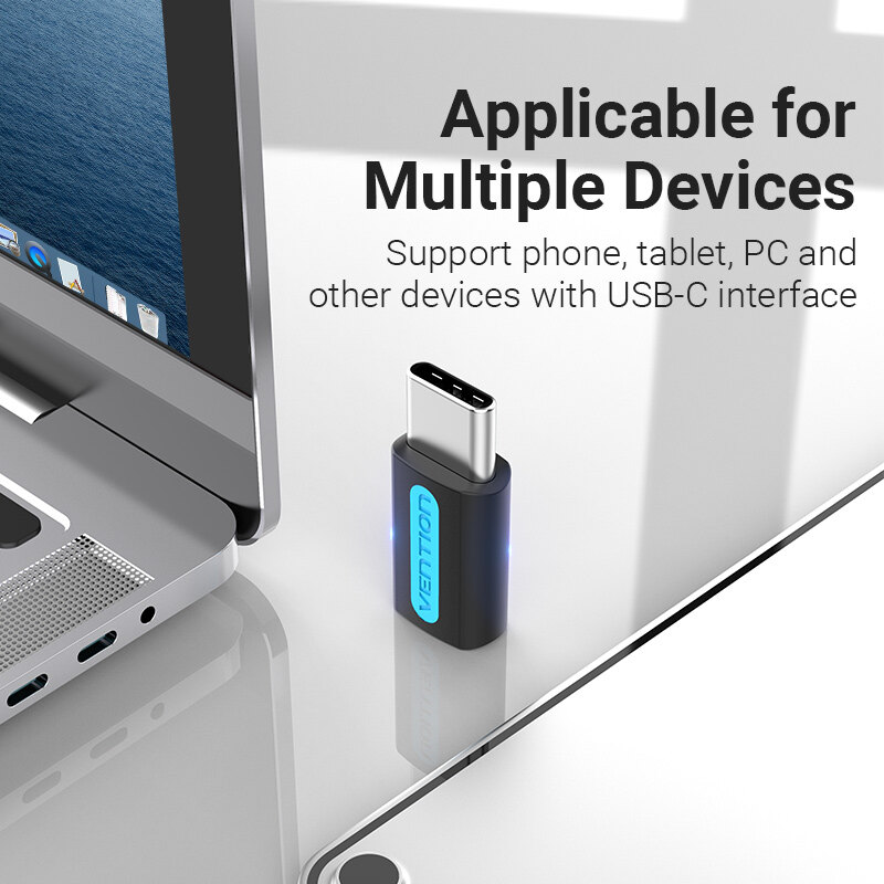 Vention Type C to Micro USB Adapter Type C Male to Micro USB Female Converter Type C Adapter For Samsung S9 Huawei Xiaomi One Plus LG USB C Adapter