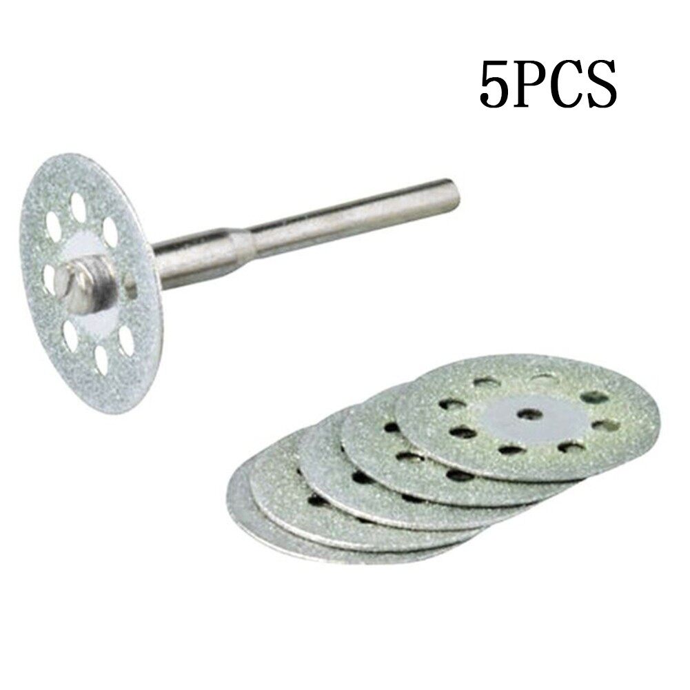 5X Diamond Cutting Wheel Saw Blades Cut Off Discs Shank For Rotary Tool