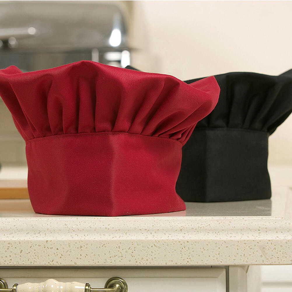 Freedun® Professional Stretchy Adjustable Men Cap Kitchen Cook Baker Catering Chef Hat