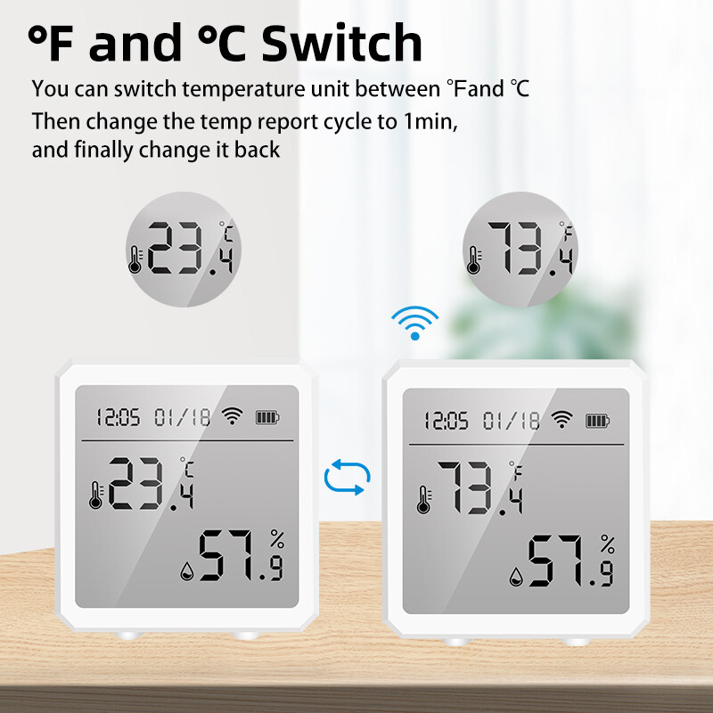 RCYAGO Tuya Đồng Hồ Đo Nhiệt Độ Bluetooth Bộ Kiểm Tra Nhiệt Độ Từ Xa WIFI Bộ Điều Khiển Nhiệt Độ Bộ Điều Khiển Ẩm Kế Điều Khiển Giọng Nói Cho Gia Đình