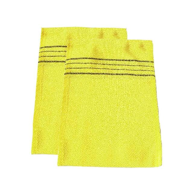 2 pcs Korean Italy Exfoliating Bath Washcloth Body Scrub Shower Skin Towel Long