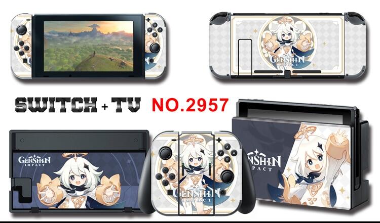 Monster Hunter RISE High Quality Vinyl Pop Cute Anime Game Skin Sticker for Nintendo Switch Accessories