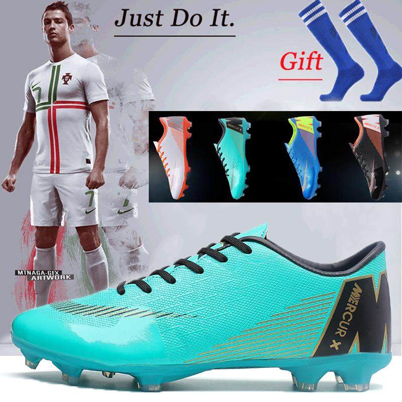 (FG Ukuran 34-45) Sepatu Sepak Bola Pria Olahraga Profesional Sepatu Sepak Bola Yang Berkualitas Bagus