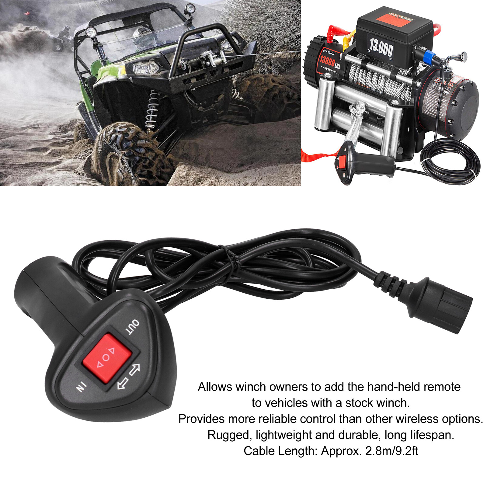 Winch Controller Ergonomic Design Work for Long Time for Indoor