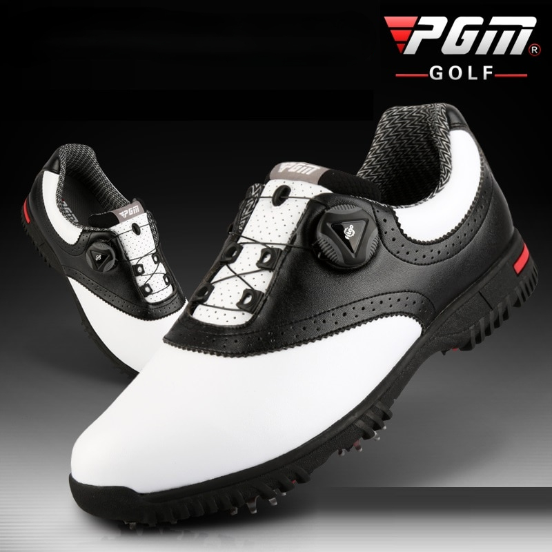 PGM Men Golf Shoes Waterproof Sports Shoes Rotating Buckles Anti-slip Sneakers