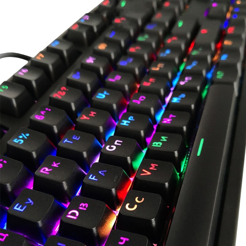 104 Keycaps, Keycaps Đèn Nền Mờ Của Nga Cho Công Tắc Bàn Phím Cherry MX