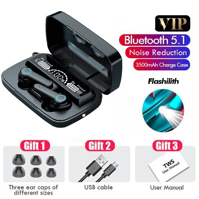 Wireless sports headset with Bluetooth and microphone, ipx5 waterproof headset, mobile phone stereo high fidelity music headset