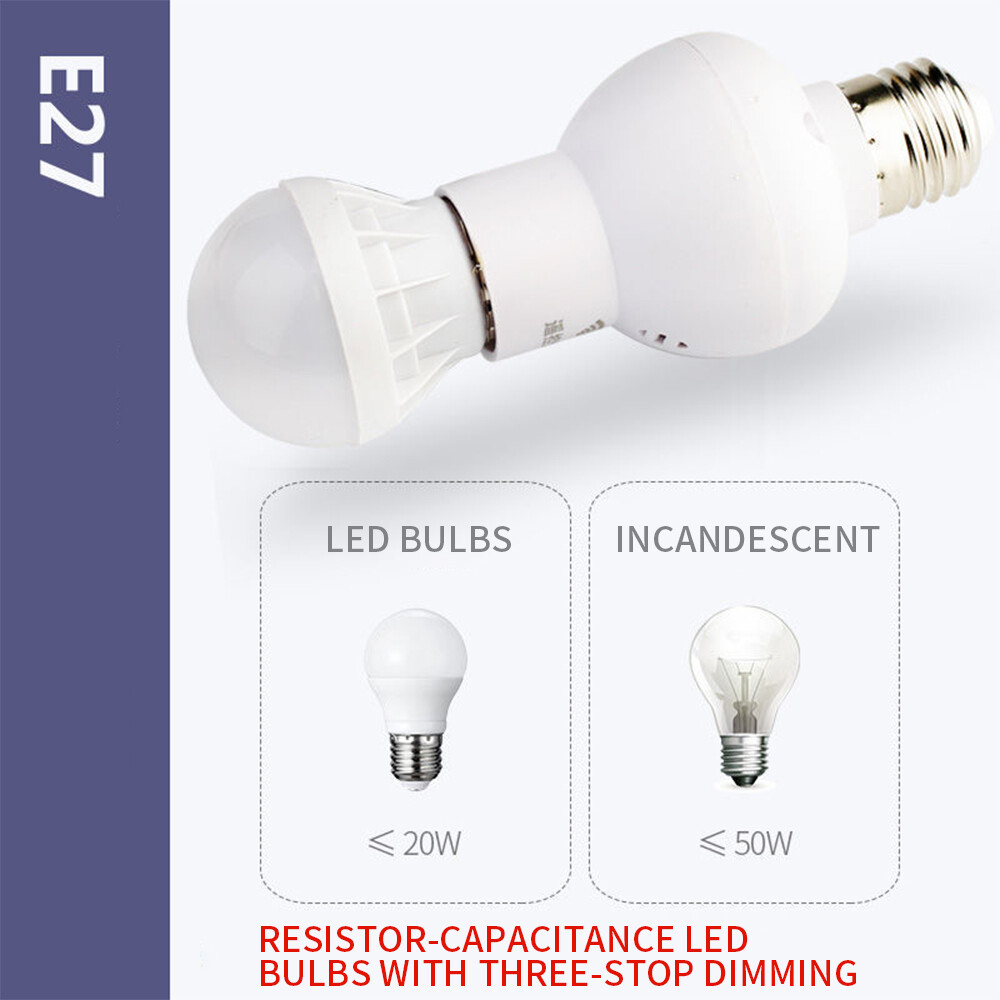 E27 Wireless Remote Control Light Bulb Socket Third Gear Dimmer Switch with Wireless Controller Energ-saving Lighting Fixture Lamp Holder Timing Function