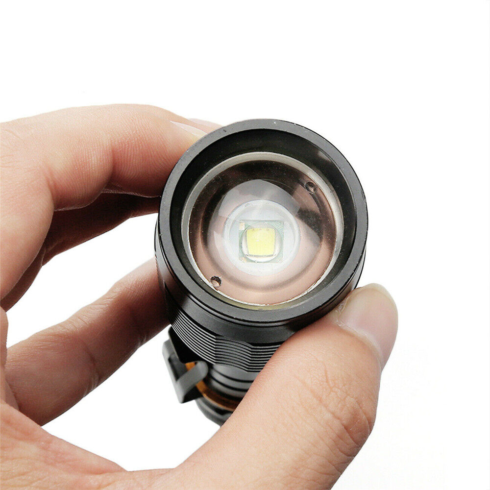 Original 350000lm siêu zoom đèn pin Tactical T6 LED Torch đèn pha cho cắm trại ngoài trời-INTL