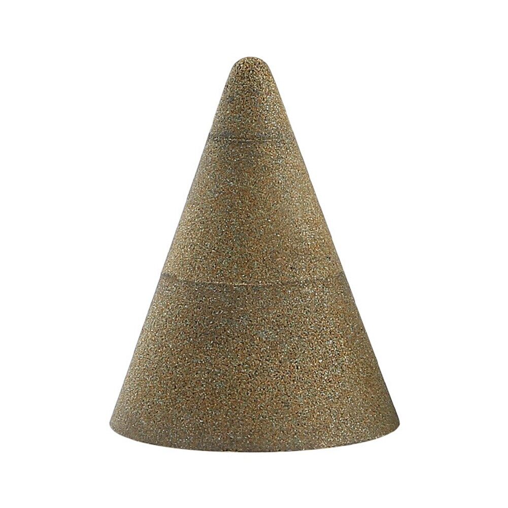 Toolstar Chamfering Diamond Head M10 Conical Diamond Grinding Head 50-200 Grit Stone Chamfering Grinding Polishing Grinding Head for Stones Chamfering, Grinding and Finishing