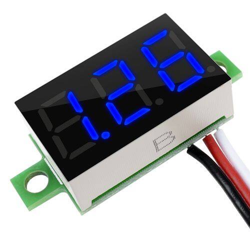 FocusAi  vôn kế dc 0.36 inch 3 dây Vôn kế dòng điện một chiều 5-30V 0-30V xanh/Xanh/Đỏ