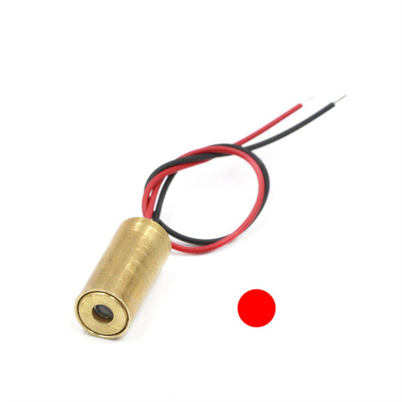 Đầu Laser 650nm 9Mm 3V 50MW Mô Đun Điốt Chéo Laser Đầu Đồng Đỏ