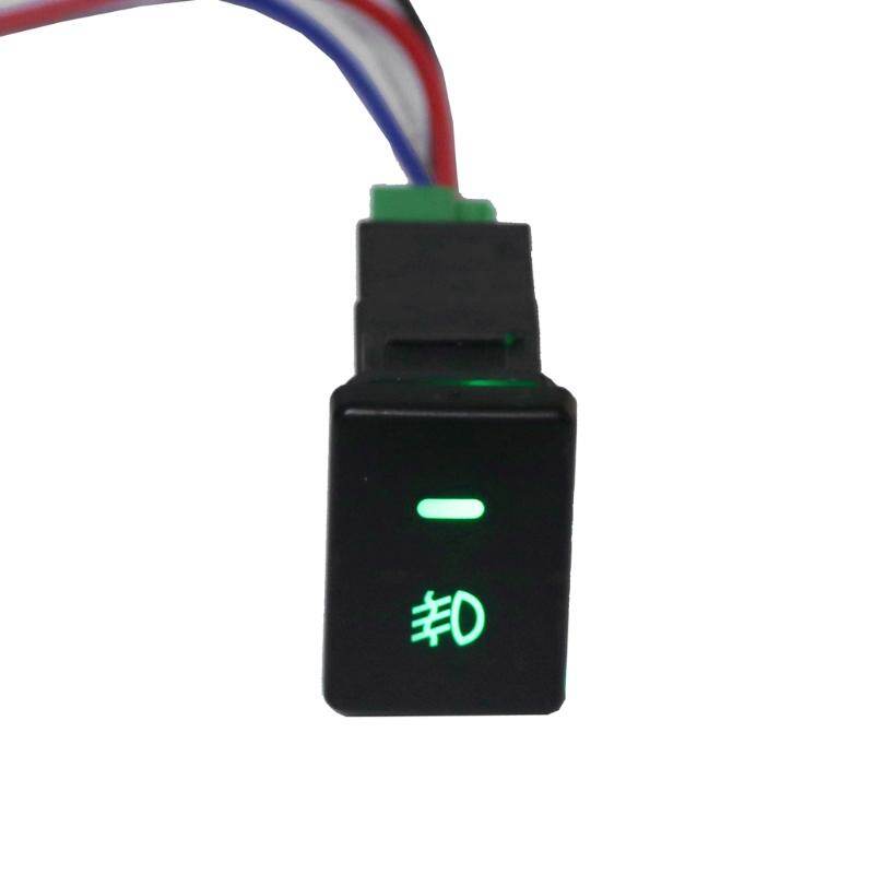 Đèn Sương Mù Phía Trước DC12V Công Tắc Đẩy, Nút 4 Dây, Cho Toyota Camry Prius Corolla