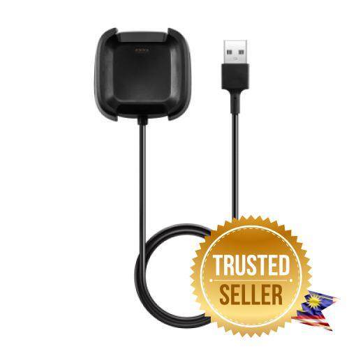 For Fitbit Versa Smart Watch with USB Cable Charger (BLACK) Malaysia