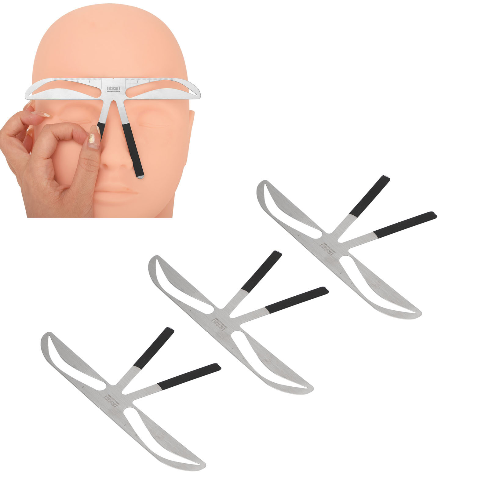 Khuôn kẻ chân mày, định hình thước đo Lông Mày Chuyên Nghiệp linh hoạt di động cho nhà cho microblading
