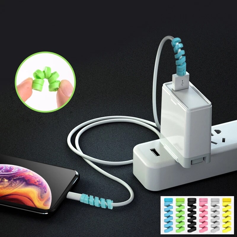 Ống Bọc Bảo Vệ Xoắn Ốc Cáp Dữ Liệu Thông Dụng Ống Quấn Cáp Sạc Điện Thoại Di Động