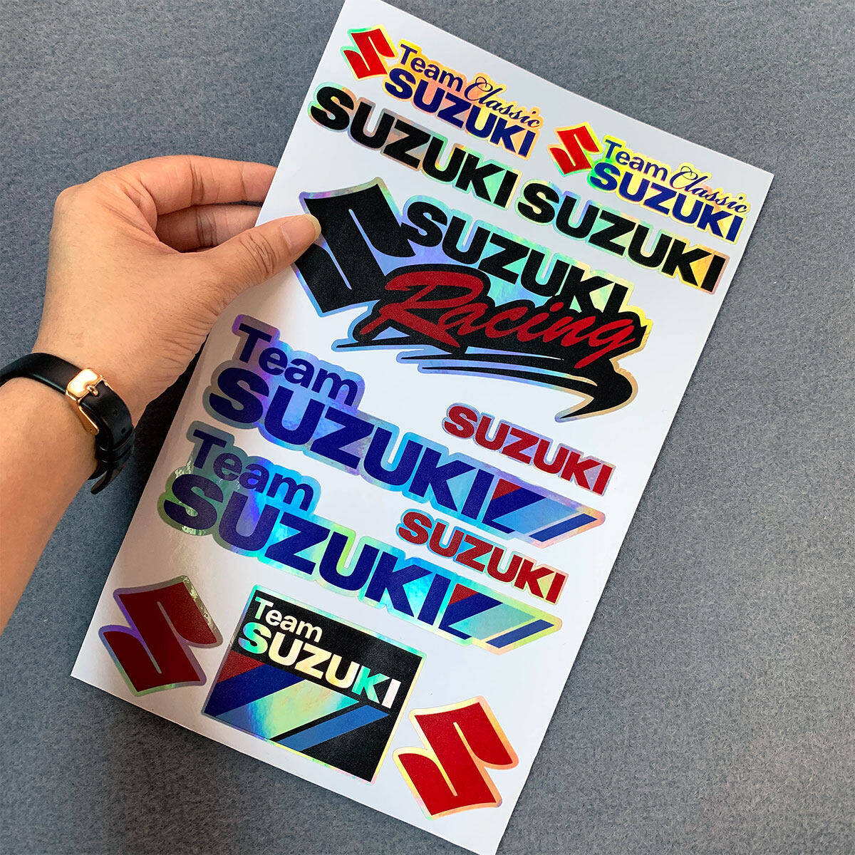 Laser Motorcross Motorcycle Stickers Decals For Suzuki Hayabusa Gixxer SF 250 GSX R150 GSX-S1000 GSX-R1000  GSX-S 150 GSX-R 150