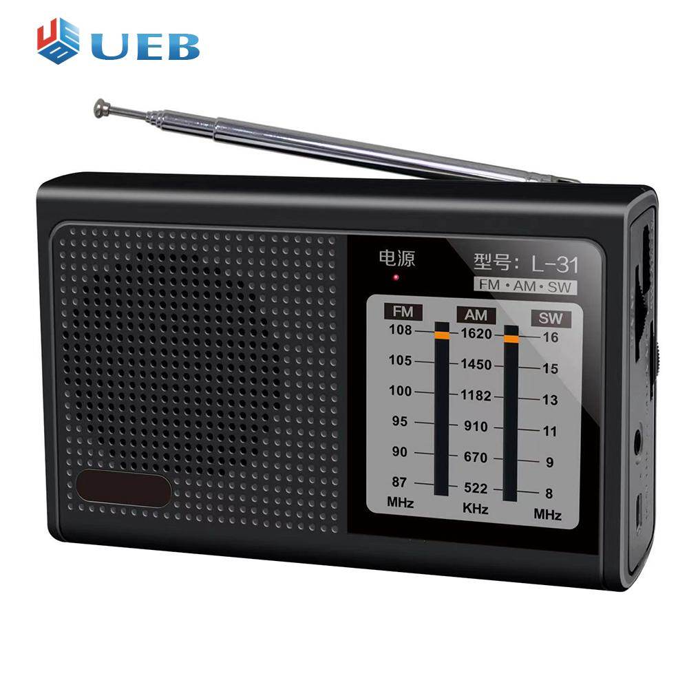3.5mm Radio Jack Handheld FM AM SW Speaker Devices Mini Portable Full Band Radio