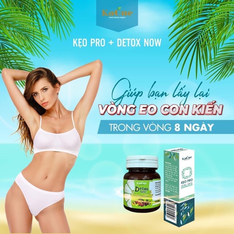 Detox Now Rau Củ giảm mỡ đùi, giảm mỡ bắp tay , giảm mỡ bụng sau sinh + Kẹo Pro xổ mỡ vành ruột chính