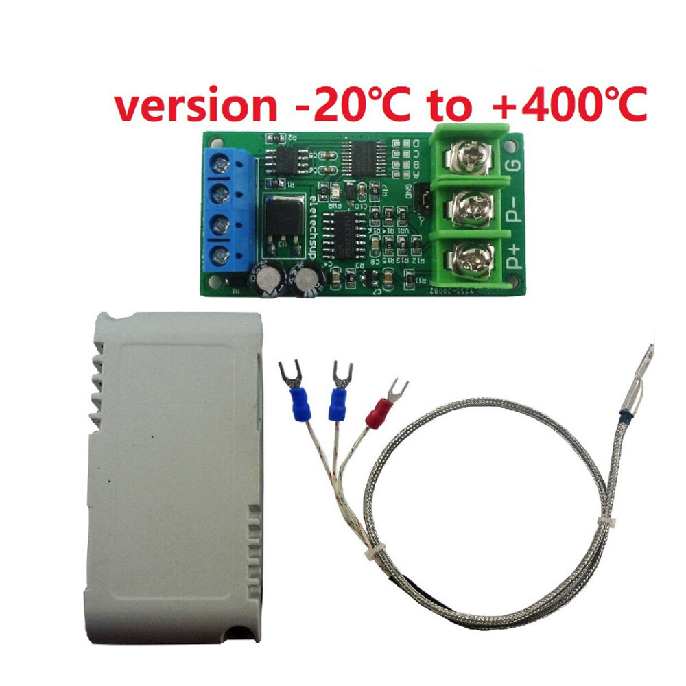 Original aideepen dc 12v pt100 rtd converter rs485 modbus rtu temperature sensor -20-400℃ -20-220℃ compatible pt100 3-wire 2-wire sensor