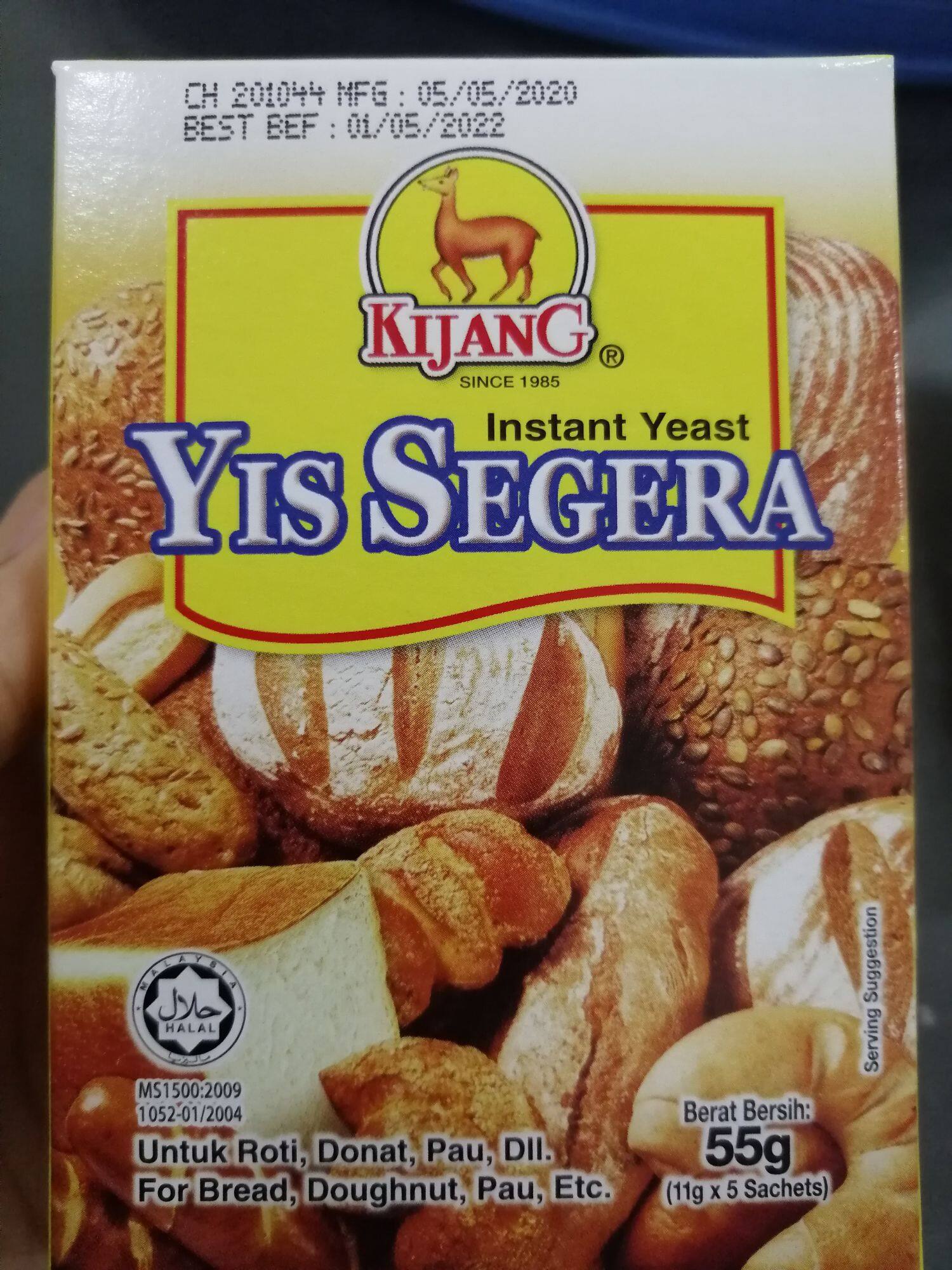 Yis Segera Instant Yeast Kijang 5 X 11g Lazada