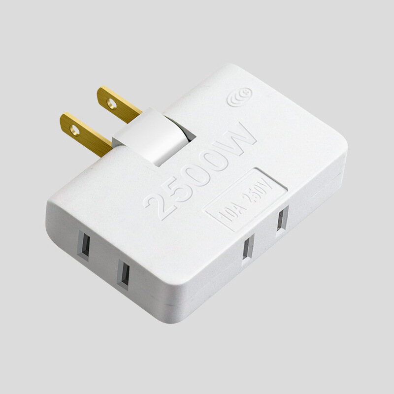 US Plug Rotatable Socket Converter 3 In 1 Extension Multi Plug Adapter 180 Degree Rotation Adjustable Mobile Phone Charge Socket