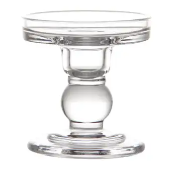 High Candlestick Transparent Glass Candle Holders Perfect