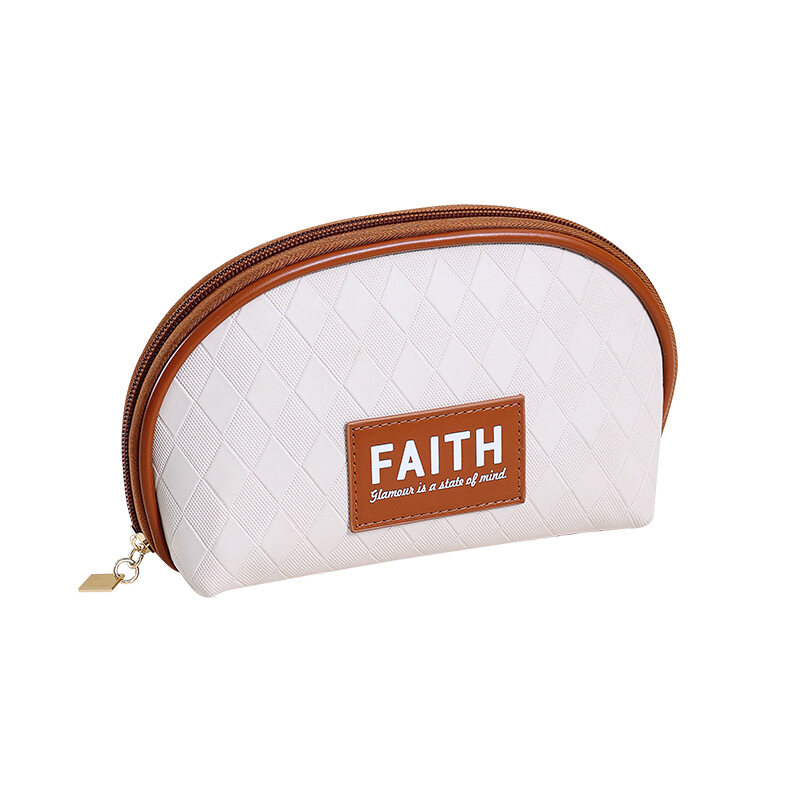 Semi-circular clutch cosmetic bag cosmetic storage bag travel wash bag luxury cosmetic bag